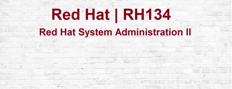 Red Hat System Administration I (RH134) – Online Training Hyderabad
